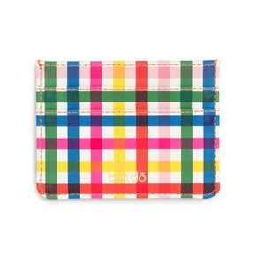 ban.do Get It Together Card Case | Rainbow Plaid